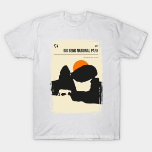 Big Bend National Park Vintage Retro Travel Poster T-Shirt